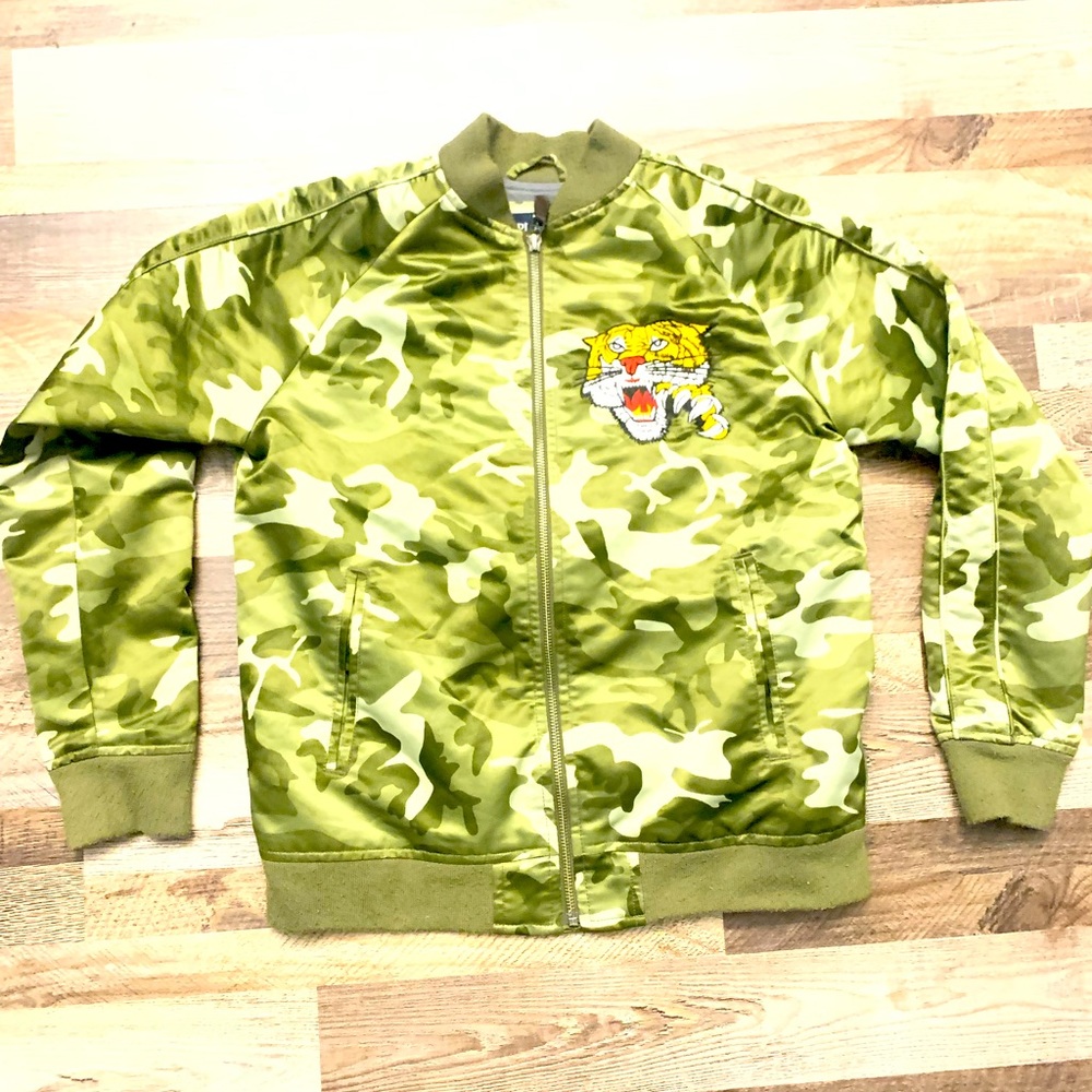 Green Camo Tiger Jacket Kids